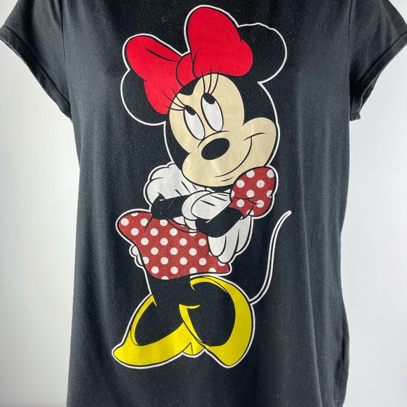 Minnie Mouse Disney Black T-Shirt - Size L - Picture 2 of 10